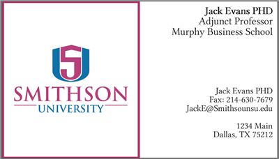 Business Card Color